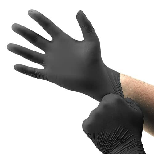 GUANTE NITRILO NEGRO TALLA  S