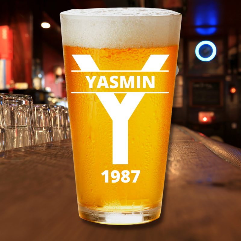 16.oz Engraved - Fully Customizable  Pint Glass
