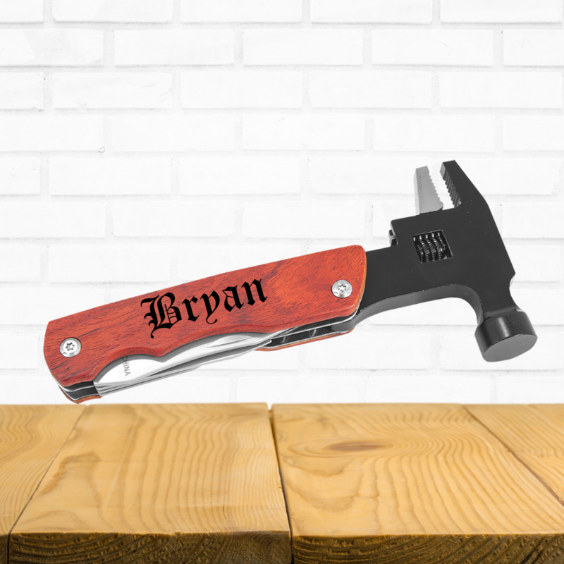 Hammer Multi-Tool with Wood Handle/Pouch