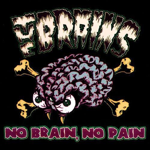 The Brains ‎– No Brain, No Pain (PURPLE AND GREEN SPLATTER VINYL)