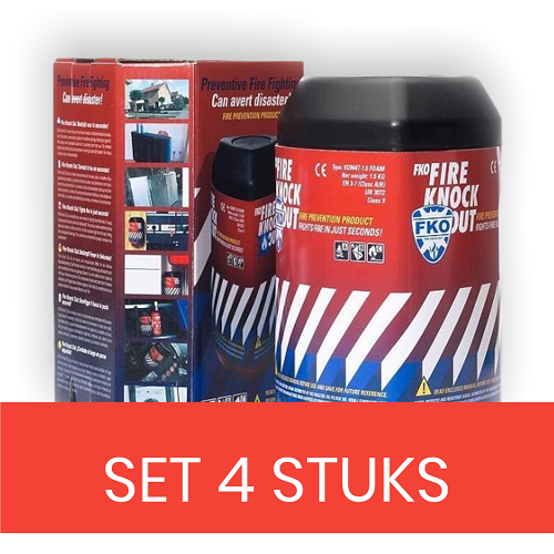 Fire Knock Out FKO set 4 stuks Fire Knock Out FKO set 4 stuks