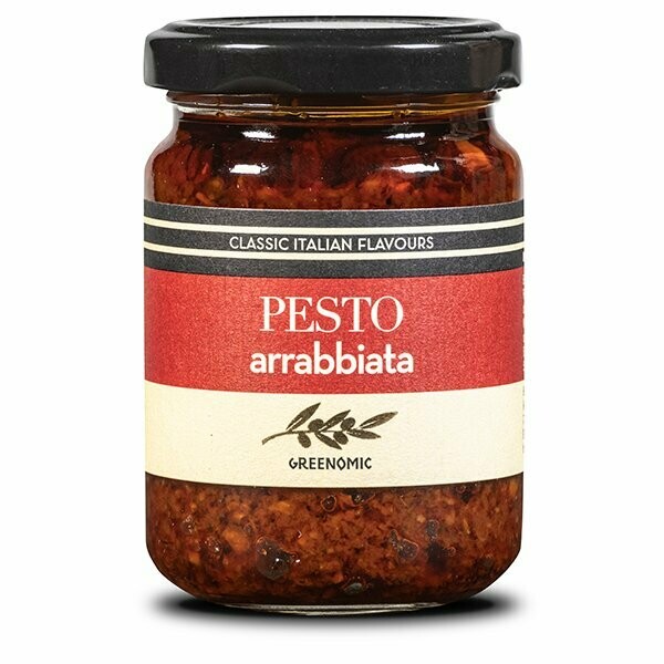 Greenomic, Pesto Arrabbiata, 135 g, Glas
(Grundpreis 44,07 EUR / 1 KG)