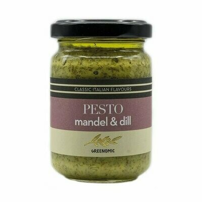Pesto Mandel & Dill, 135g, Glas
(Grundpreis 36,20 EUR / 1 KG)
