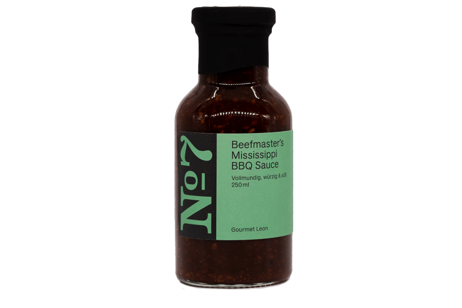 Gourmet Leon Beefmasters Mississippi BBQ Sauce NO. 7. Vollmundig, würzig & süß, 250 ml Flasche (Grundpreis 30 EUR / 1 L)