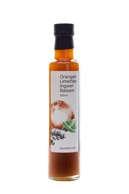 Gourmet Leon, Orangen-Limetten-Ingwer Balsam, 250 ml in Flasche
(Grundpreis 35,80 EUR / 1 L)