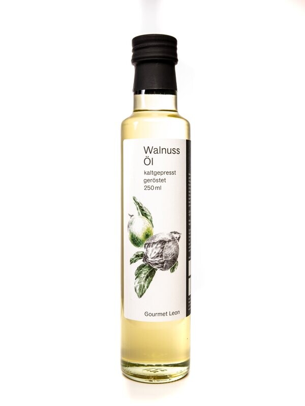 Gourmet Leon Walnuss Öl kaltgepresst und geröstet, 250 ml (Grundpreis 39,80 € / 1 L)