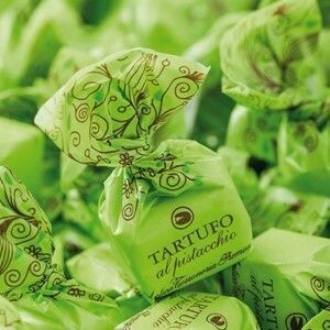 Greenomic, Tartufo Pistacchio, Schokoladentrüffel aus dem Pimont, Stück