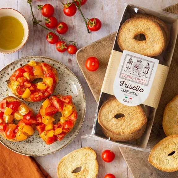 Traditionelle apulische Friselle, 300 g. Grundpreis 16,50 € / 1KG