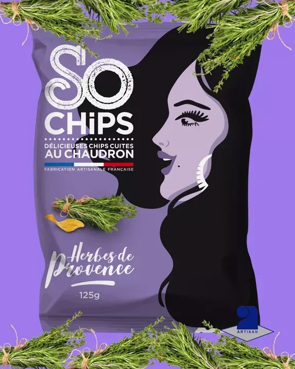 Kräuter-de-Provence-Chips, 125 g Grundpreis: 37,37 / 1KG