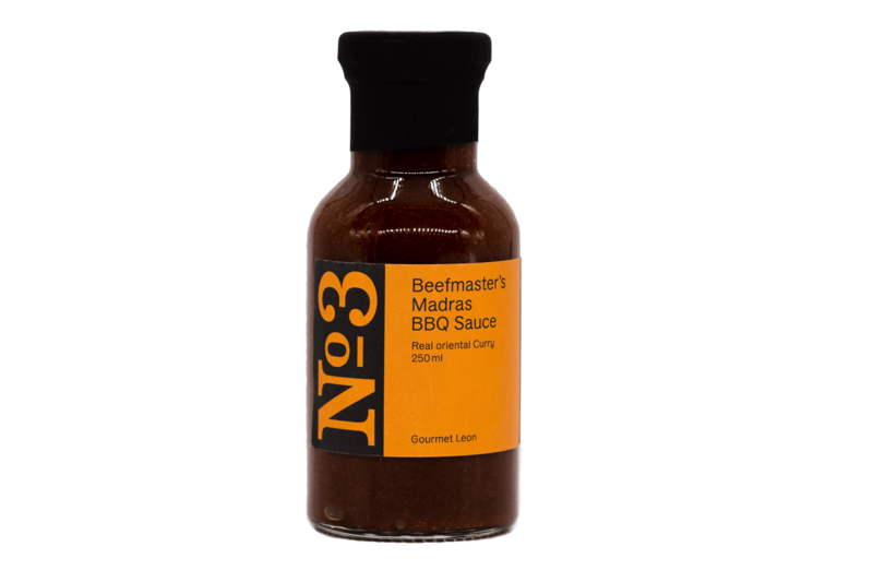Gourmet Leon, Beefmasters Madras BBQ Sauce No 3,  250 ml (Grundpreis 32 EUR / 1 L)