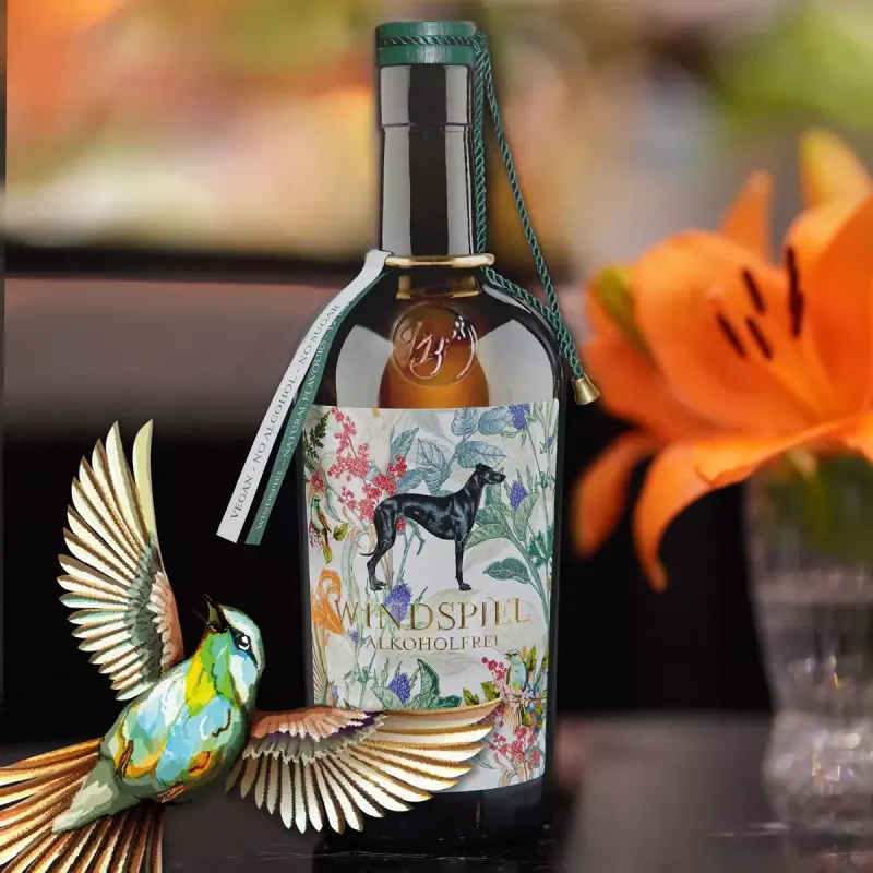 Windspiel Alkoholfrei Gin 0,5l. 19,99 € (39,98 € / 1 Liter) Windspiel Alkoholfrei Gin 0,5l. 19,99 € (39,98 € / 1 Liter)