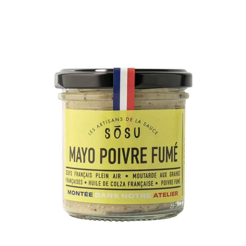 SOSU, Mayonnaise mit Geräuchertem Pfeffer – Cremig, würzig und raffiniert rauchig, 148 ml im Glas. 41,89€ / kg SOSU, Mayonnaise mit Geräuchertem Pfeffer – Cremig, würzig und raffiniert rauchig, 148 ml im Glas. 41,89€ / kg
