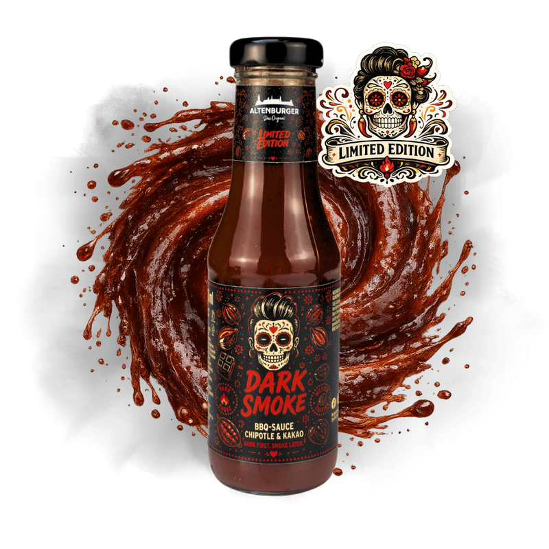 Limited Edition BBQ Sauce Chipotle & Kakao - DARK SMOKE in Flasche, 320 ml (15,31 €/Liter)