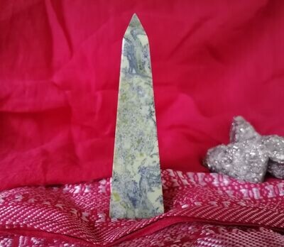Serpentine and Pyrite Obelisk (Only 1 available)