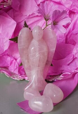 Rose Quartz Angel (only 1 available)