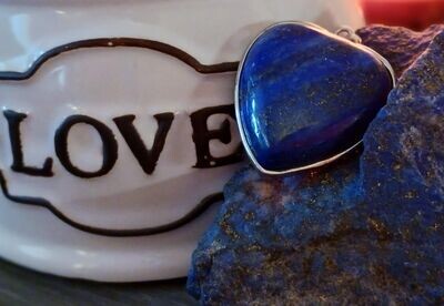 Lapis Lazuli Heart Pendant (Only 1 available)