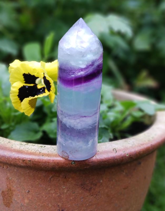 Fluorite Cylindrical Polished Point  (Only 1 available)