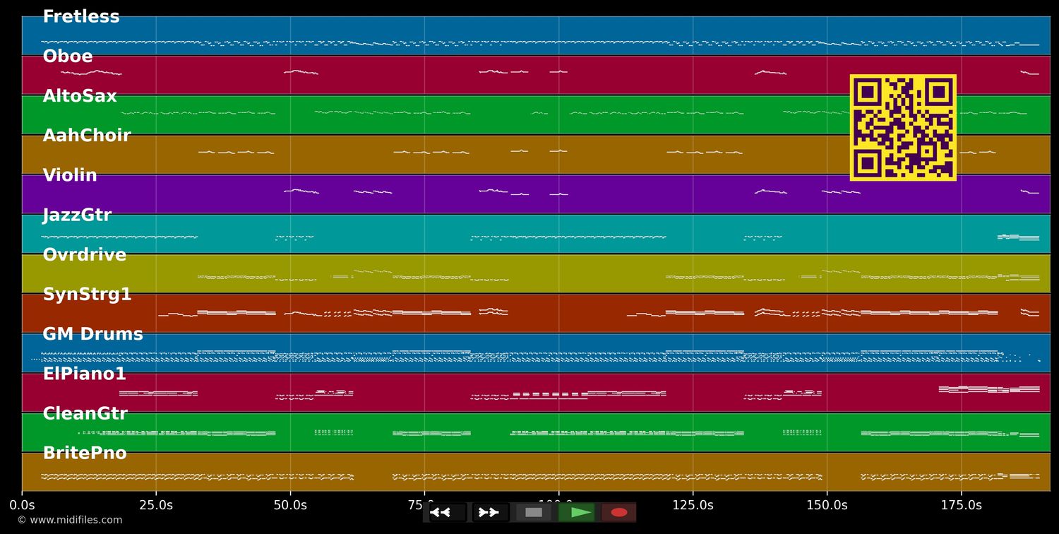 Mustapha - Frank Dubé (MIDI individual tracks)