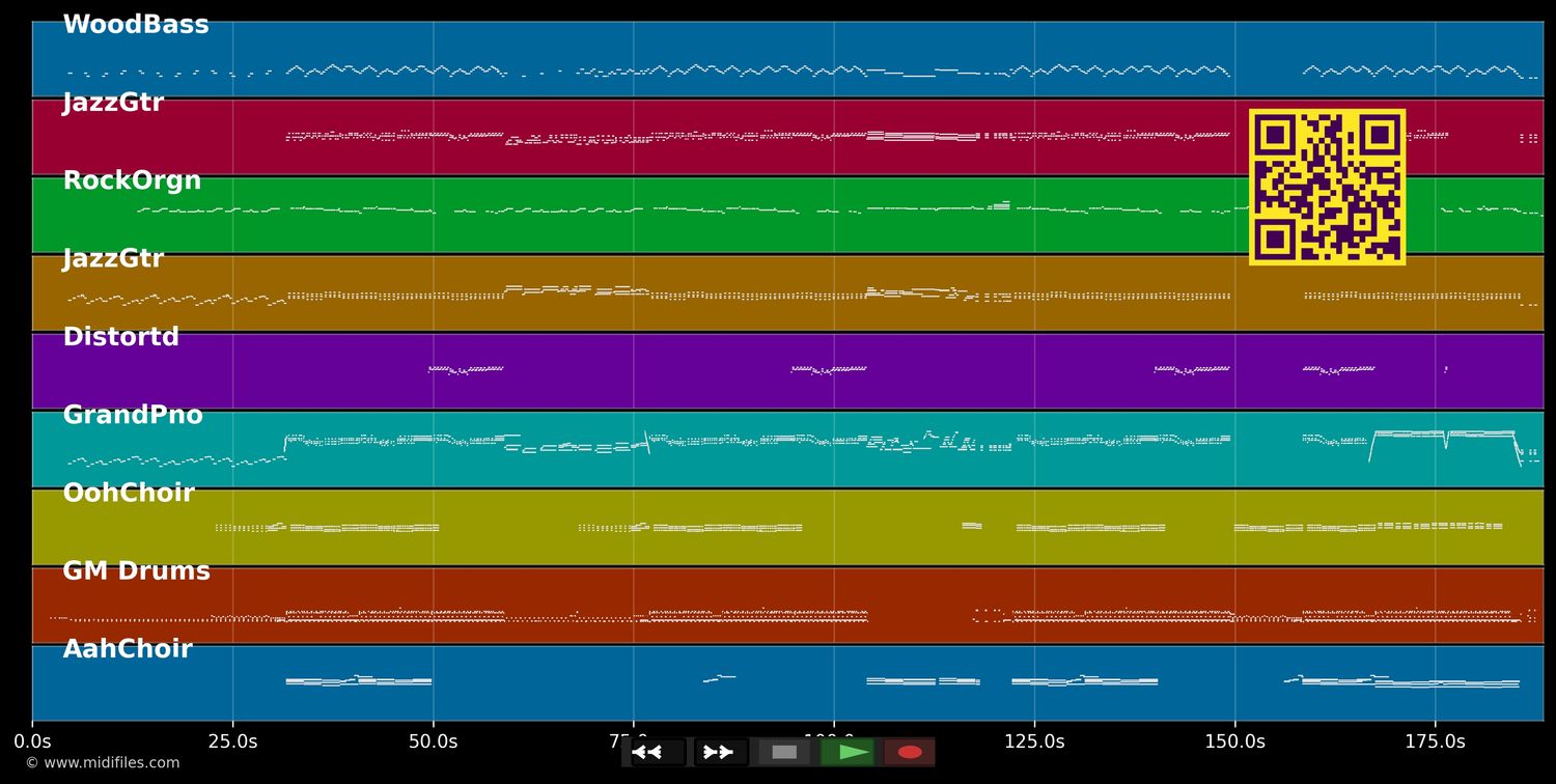 Umbrella - Baseballs (MIDI individual tracks)
