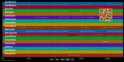 Daddy Cool &#39;99 - Boney M. 2000 &amp; Mobi T. (MIDI individual tracks)