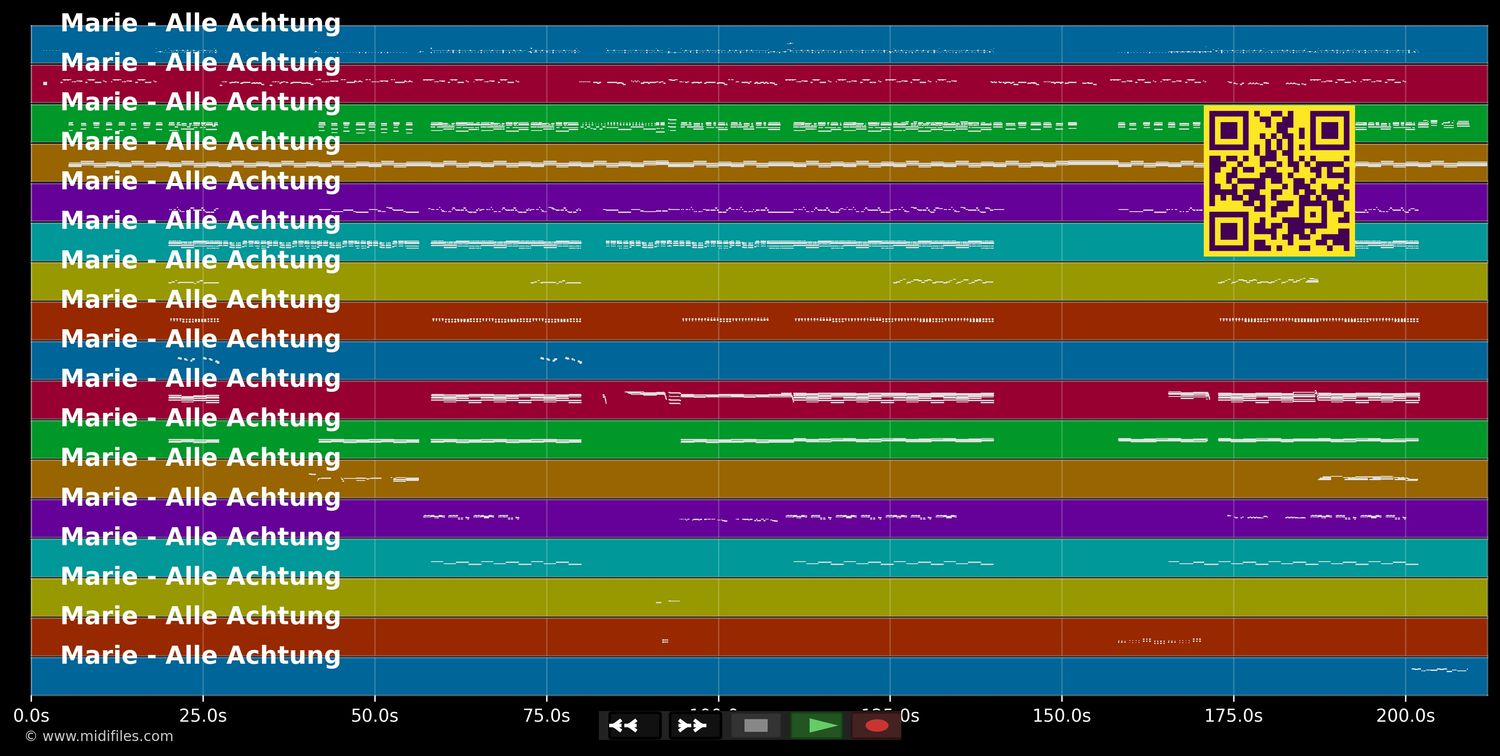 Marie  - Alle Achtung (MIDI individual tracks)