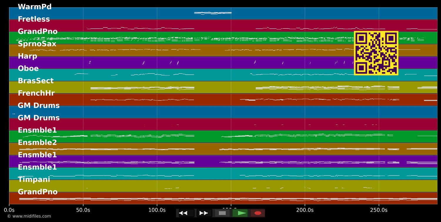 Oh Holy Night - Josh Groban (MIDI individual tracks)