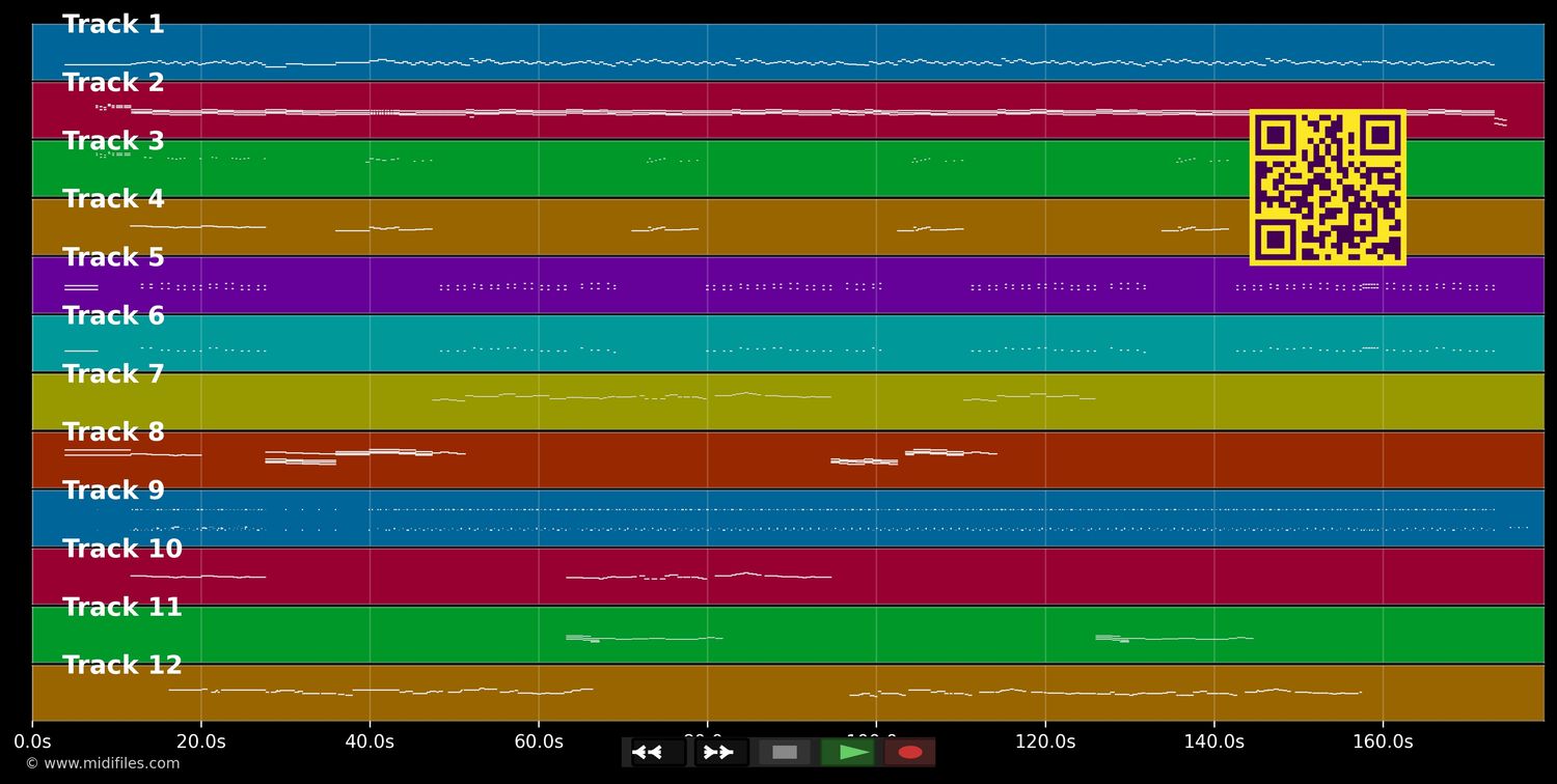 White Christmas - Love Darlene (MIDI individual tracks)