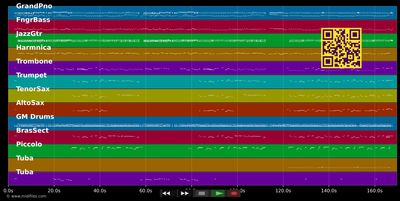 Le rire du sergent - Michel Sardou (MIDI individual tracks)