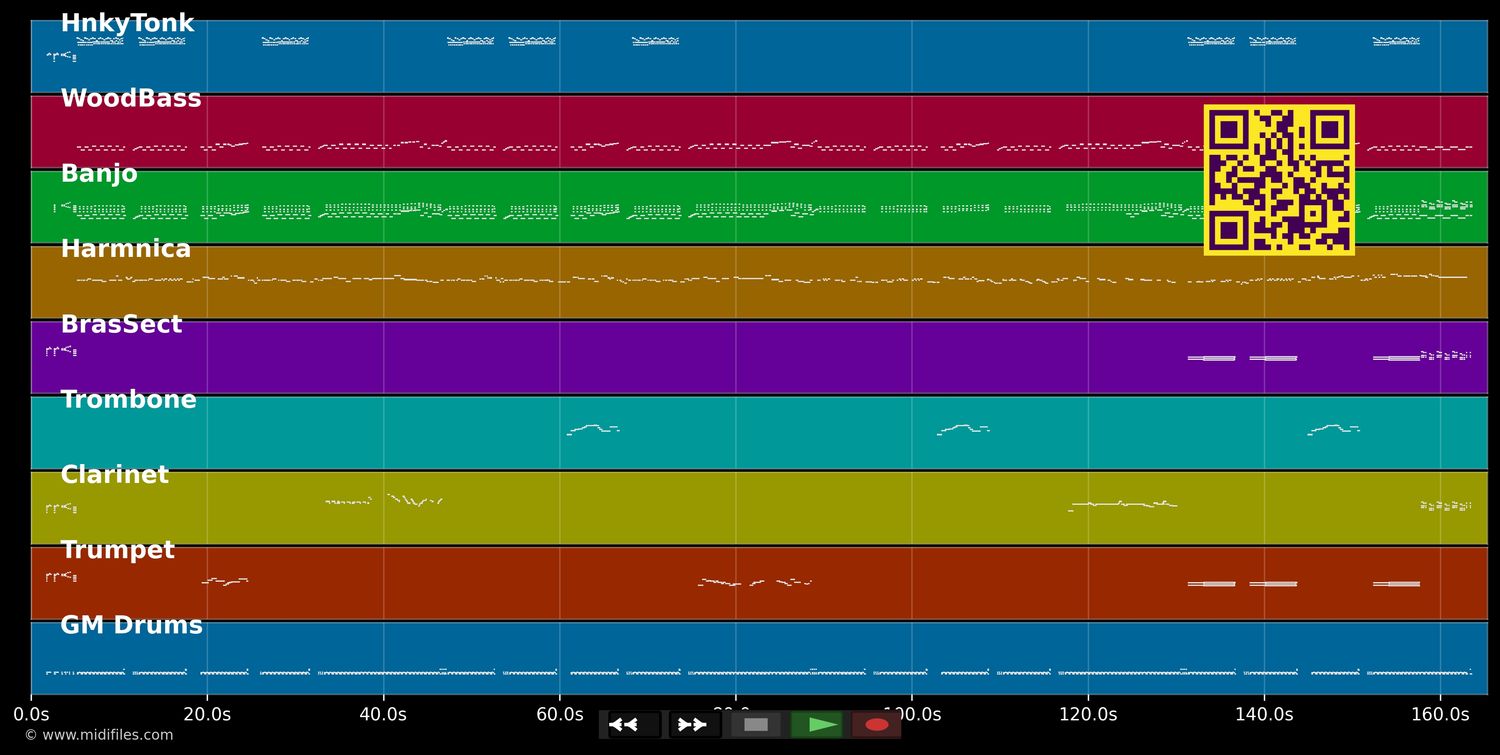 Madeleine - Jacques Brel (MIDI individual tracks)