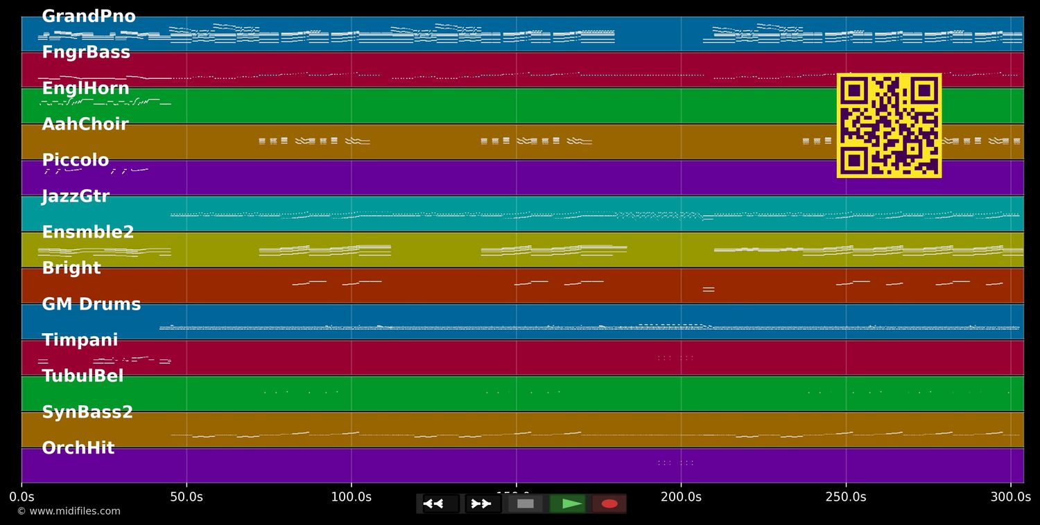Symphony - Space (MIDI individual tracks + MIDI1 + STY)