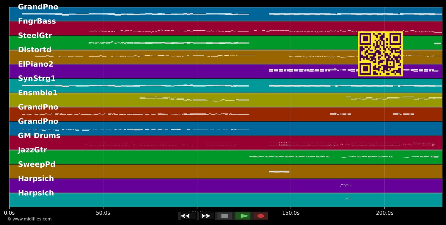 Life Is A Lady - Santana (MIDI individual tracks)