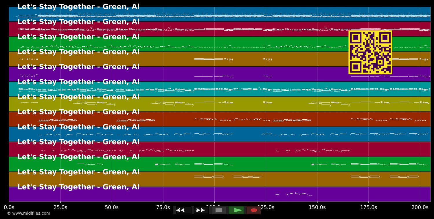 Let's Stay Together - Al Green (MIDI individual tracks)