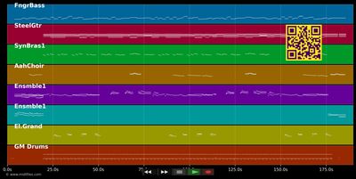 Vergangen, vergessen, vorüber - Freddy Quinn (MIDI individual tracks)