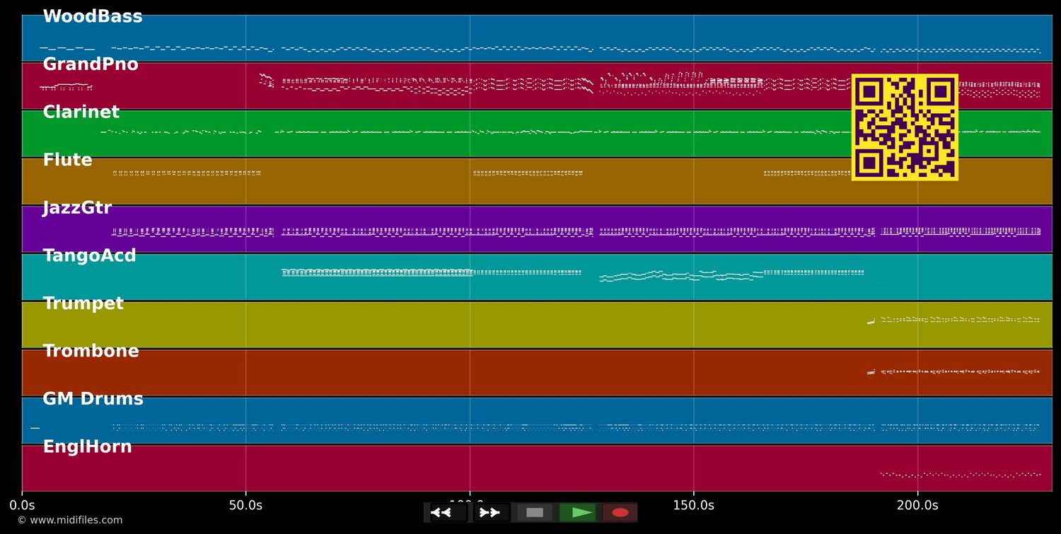 La valse a mille temps - Jacques Brel (MIDI individual tracks)