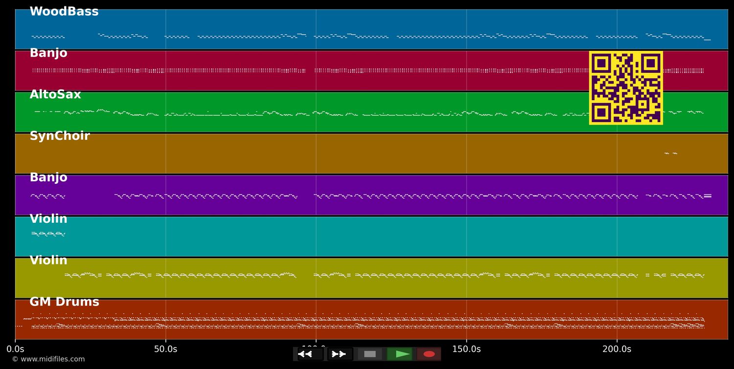 Summertime - Shaggy (MIDI individual tracks)