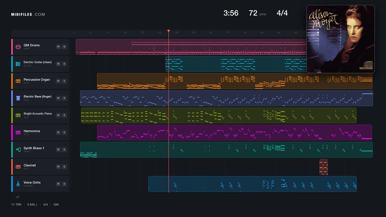 All Cried Out - Alison Moyet (MIDI)