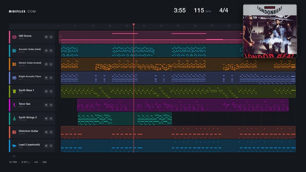 I've Been Thinking About You - London Beat (MIDI)