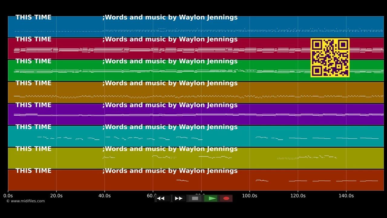 This time - Waylon Jennings (MIDI Karaoke)
