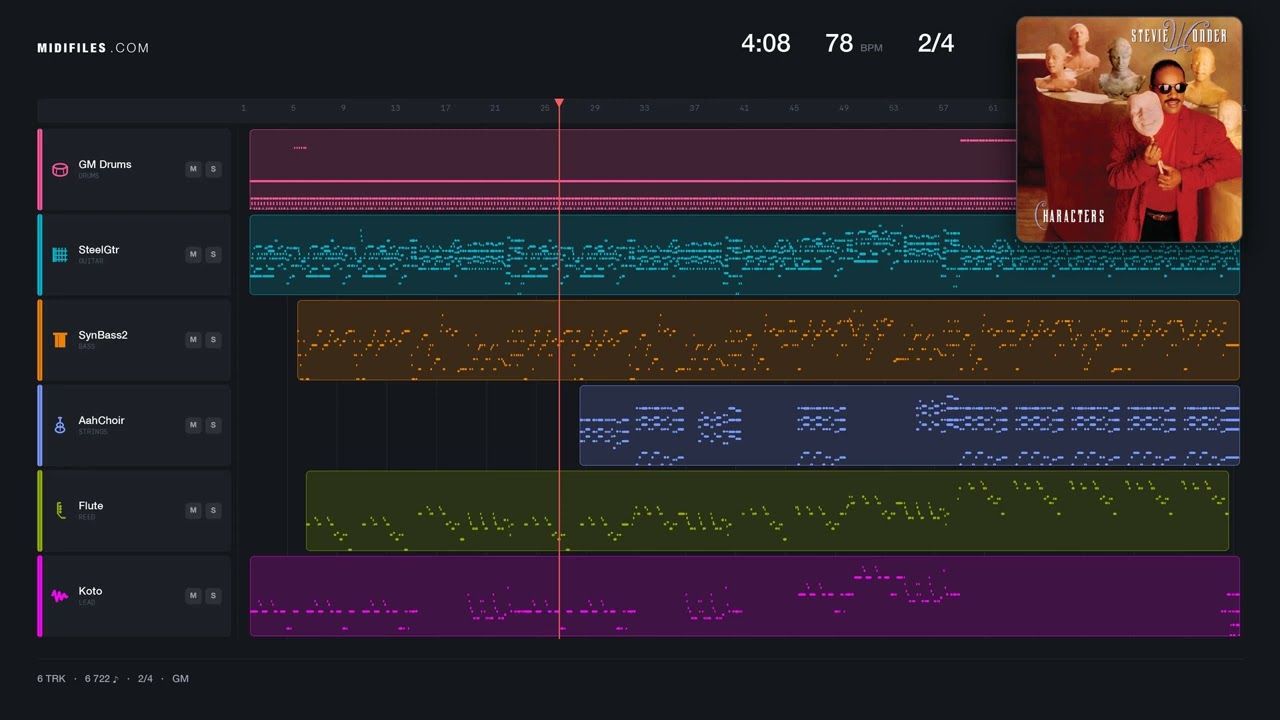 Free - Stevie Wonder (MIDI)
