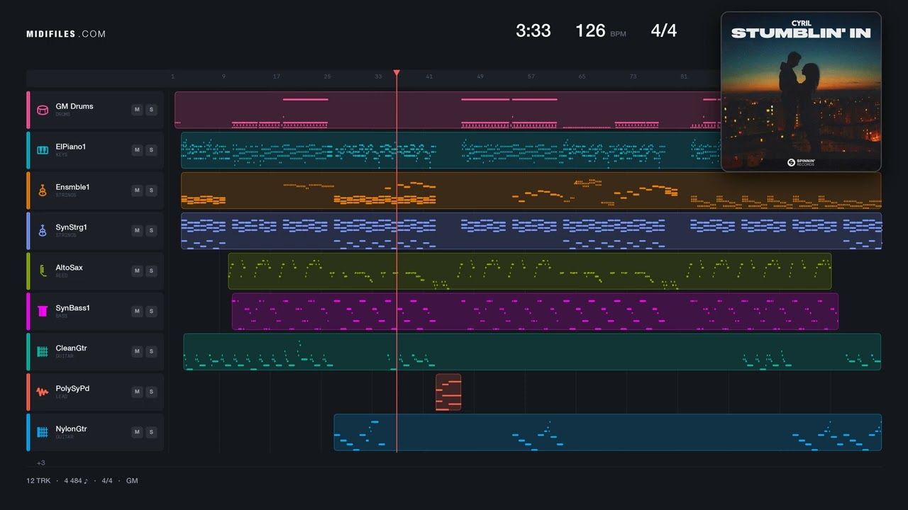 Stumblin' In - Cyril (MIDI Karaoke)