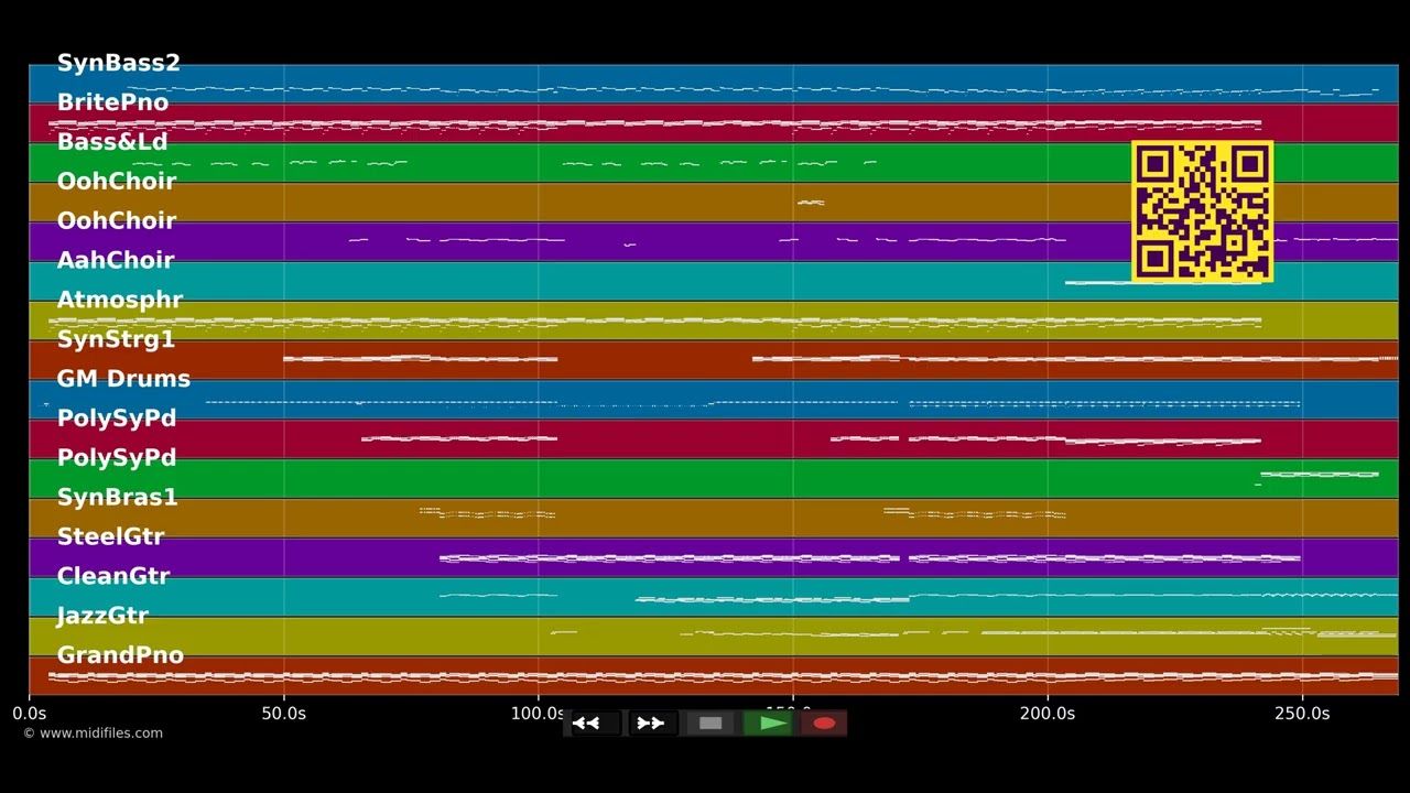 A Sky Full Of Stars - Coldplay (MIDI Karaoke)