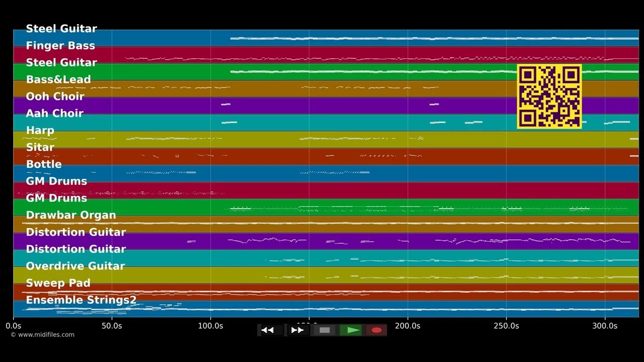 While My Guitar Gently Weeps - Toto (MIDI Karaoke)
