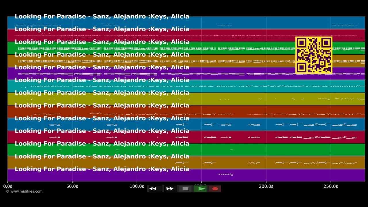 Looking For Paradise  - Sanz Alejandro &amp; Keys Alicia (MIDI)