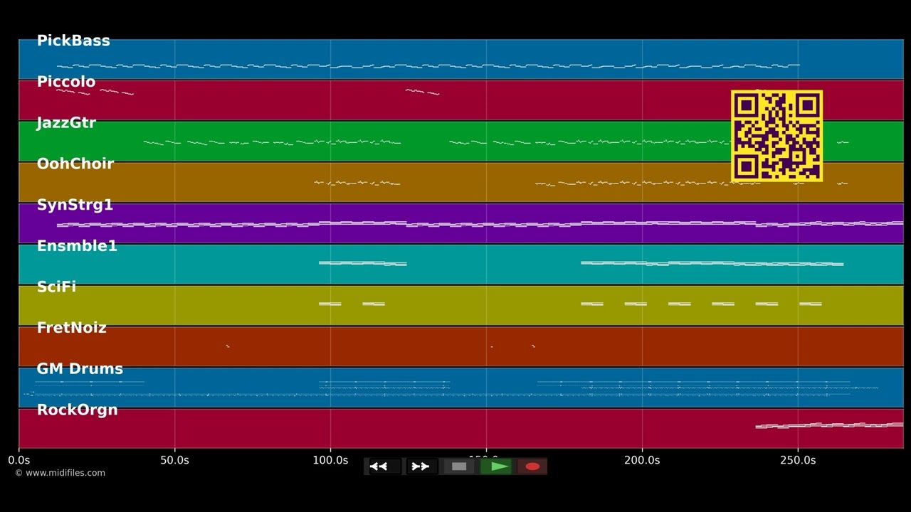 Young Folks - Peter Bjorn And John (MIDI Karaoke)