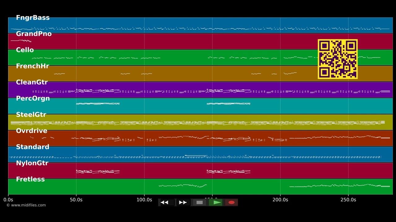 While My Guitar Gently Weeps - The Beatles (MIDI)