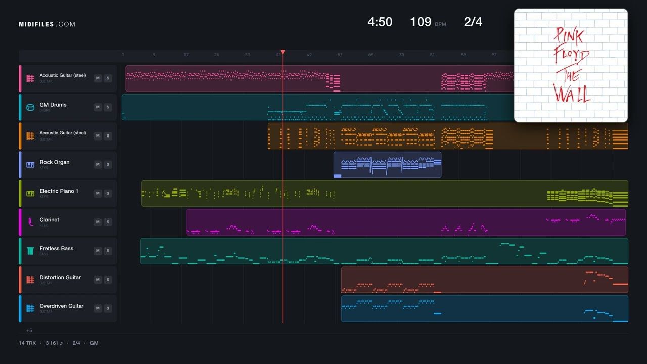 Hey You - Pink Floyd (MIDI)