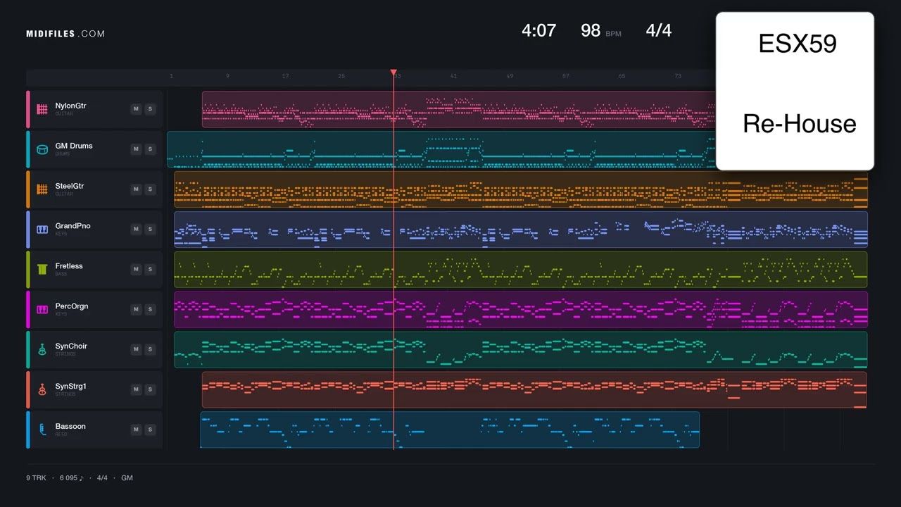 Wreck On The Highway - Bruce Springsteen (MIDI)