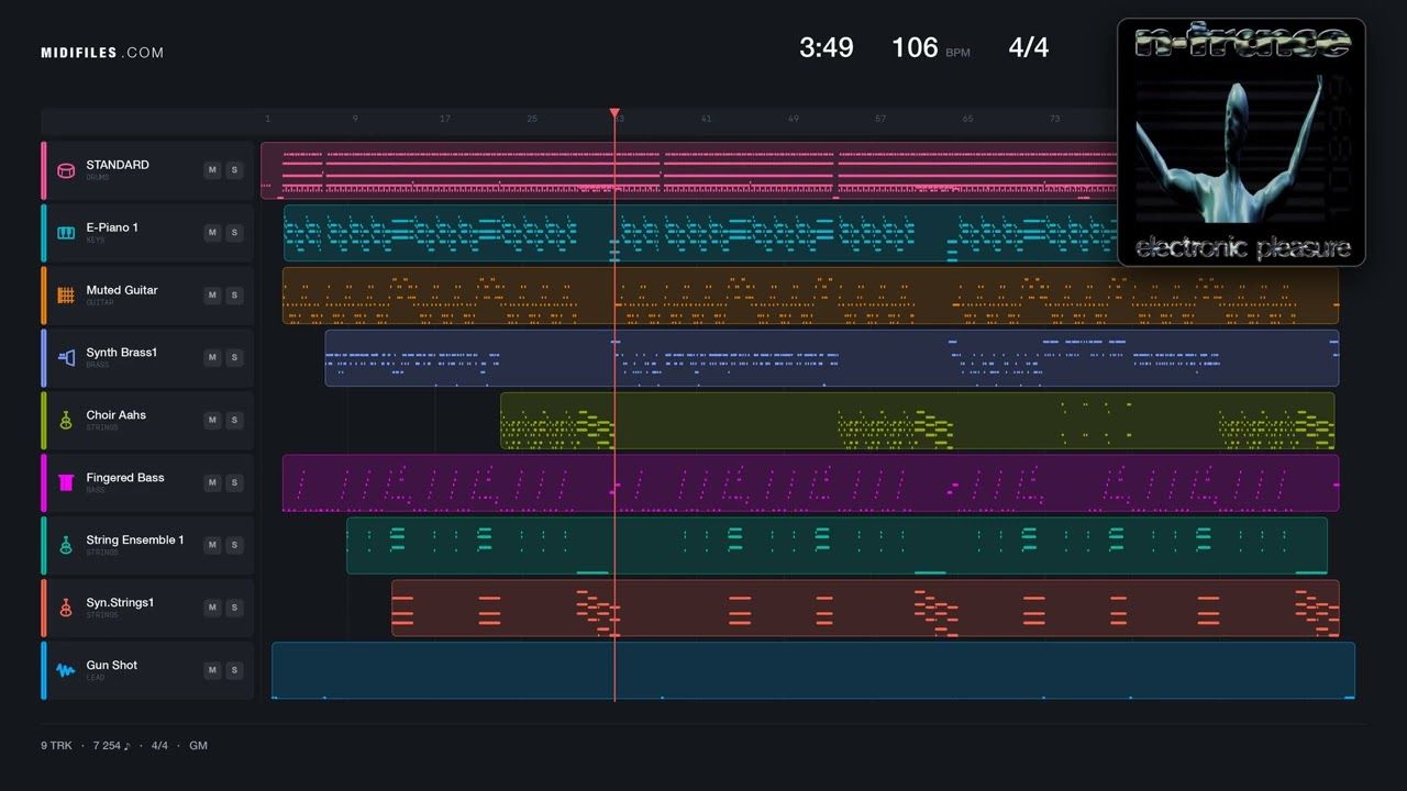 Staying Alive - N-Trance (MIDI)