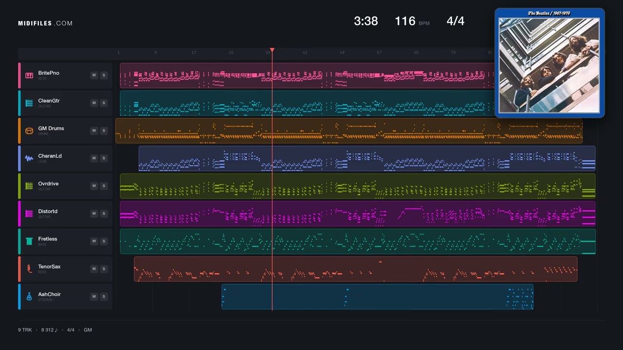 Revolution - The Beatles (MIDI)