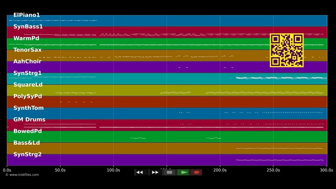 Lente dépression - Arne Vinzon (MIDI individual tracks)